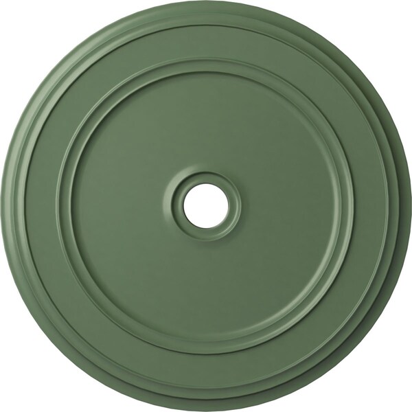Ekena Millwork Classic Ceiling Medallion (Fits Canopies up to 5 1/2"), 41 1/8"OD x 4"ID x 2 1/8"P, Athenian Green CM41CLAGF - main